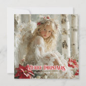 Victorian angel download Christmas greeting card シーズンカード (正面)