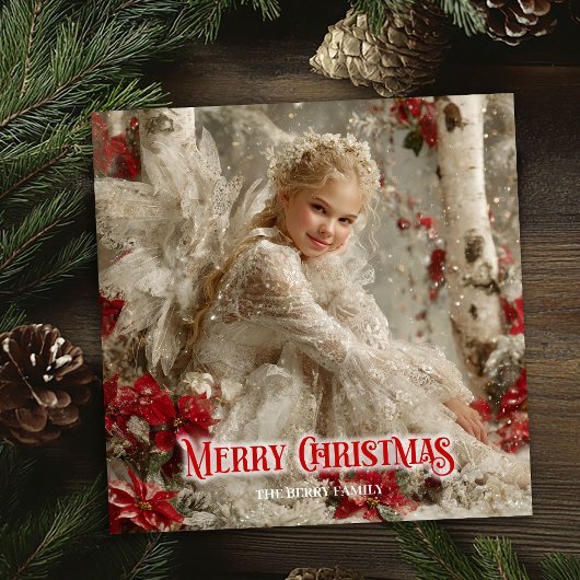 Victorian angelic angel printable festive greeting シーズンカード