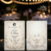 Victorian Angelic Cherub & Ethereal Doves Wedding 招待状
