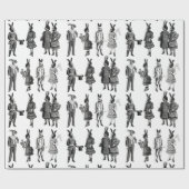 victorian animals kids funny ラッピングペーパー (フラット)