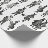 victorian animals kids funny ラッピングペーパー (角)