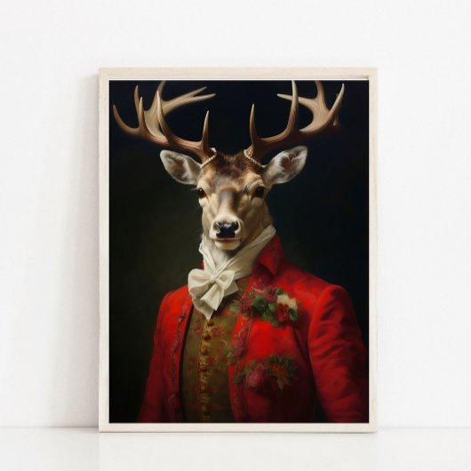 Victorian Animals Portrait, Royal Animal Painting, ポスター