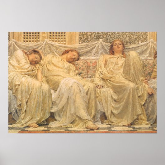 Victorian Art, Dreamers by Albert Joseph Moore ポスター (正面)