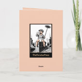 Victorian Baby Chimney Sweep. Funny baby card カード (裏面)