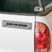 Victorian Baby Coal Miner funny bumper sticker バンパーステッカー (トラック上)