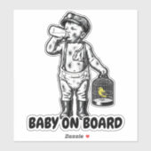 Victorian Baby Coal Miner funny sticker シール (シート)