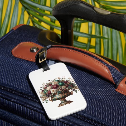 Victorian Bavaria Floral Vase ラゲッジタグ (正面インサイチュ1)