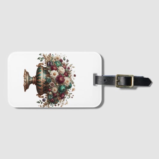 Victorian Bavaria Floral Vase ラゲッジタグ (正面横)