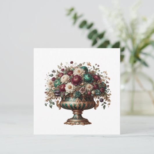 Victorian Bavaria Floral Vase 招待状 (スタンド正面)