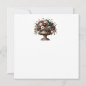 Victorian Bavaria Floral Vase 招待状 (裏面)