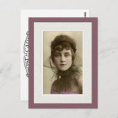 Victorian beauty intense look netting pink top ポストカード (正面/裏面)