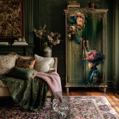 Victorian Bloom, Fantasy Portrait, Floral Couture 薄葉紙