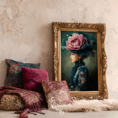 Victorian Bloom, Fantasy Portrait, Floral Couture 薄葉紙