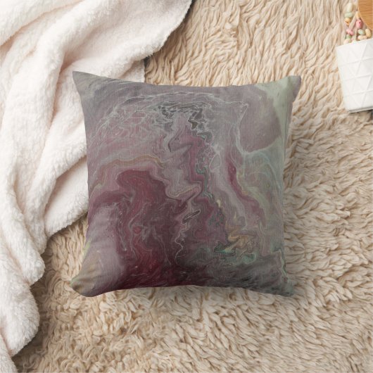 Victorian Blush Throw Pillow クッション (ブランケット)