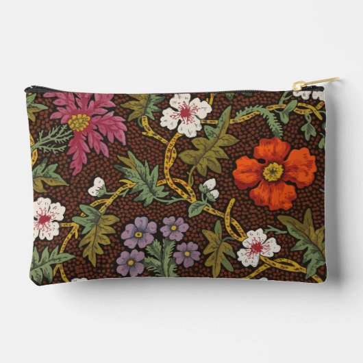 Victorian Botanical Drawing Floral Accessory Pouch アクセサリーポーチ (裏面)