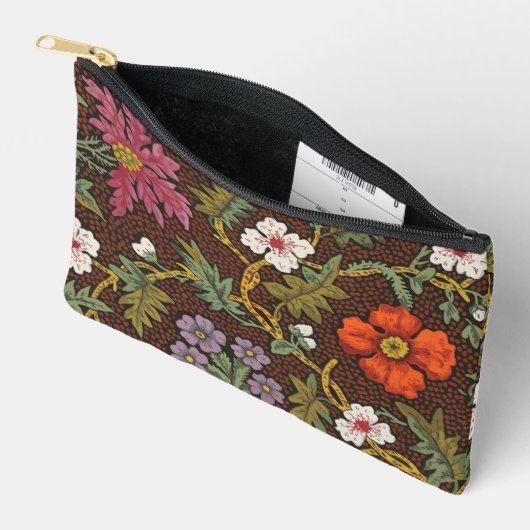 Victorian Botanical Drawing Floral Accessory Pouch アクセサリーポーチ (見開き)