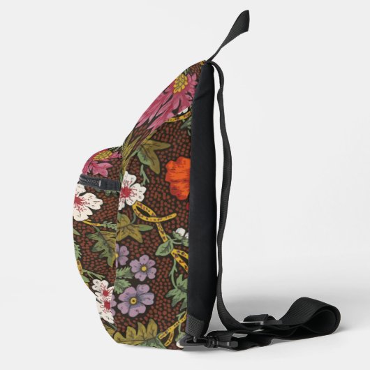 Victorian Botanical Drawing Floral Accessory Pouch スリングバッグ (右)