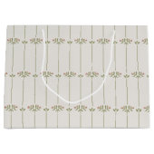 Victorian Botanical Traditional Stripes ラージペーパーバッグ (正面)