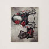 Victorian Boudoir | Old Vanity and Parlor Armchair ジグソーパズル (縦)