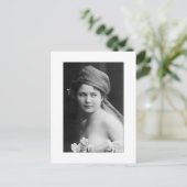 Victorian Bride in black and white ポストカード (スタンド正面)