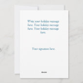 Victorian Candle & Bloom Christmas Card シーズンカード (裏面)