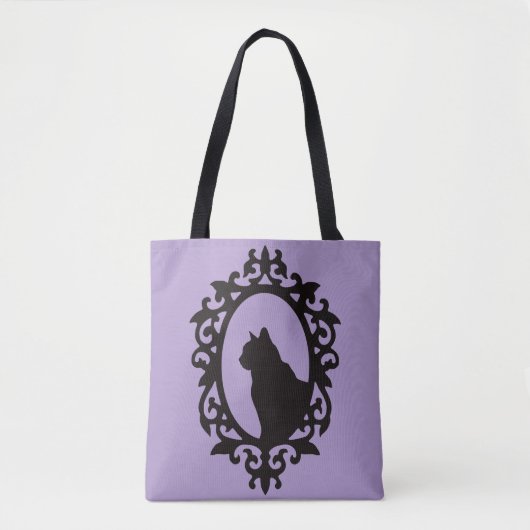 Victorian Cat Gothic Tote Bag トートバッグ (正面)