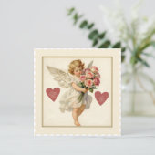 Victorian Cherub with Roses – Valentine’s Day シーズンカード (スタンド正面)