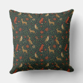 Victorian Christmas Animal & Botanical  クッション (裏面)