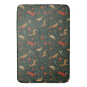 Victorian Christmas Animal & Botanical  バスマット (正面縦)