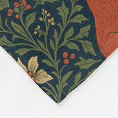 Victorian Christmas Animal & Botanical  フリースブランケット (角)