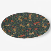 Victorian Christmas Animal & Botanical  ペーパープレート (アングル)