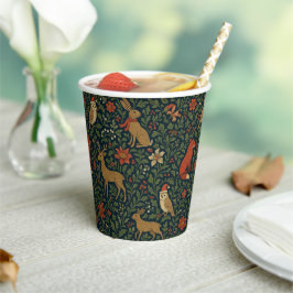 Victorian Christmas Animal & Botanical  紙コップ