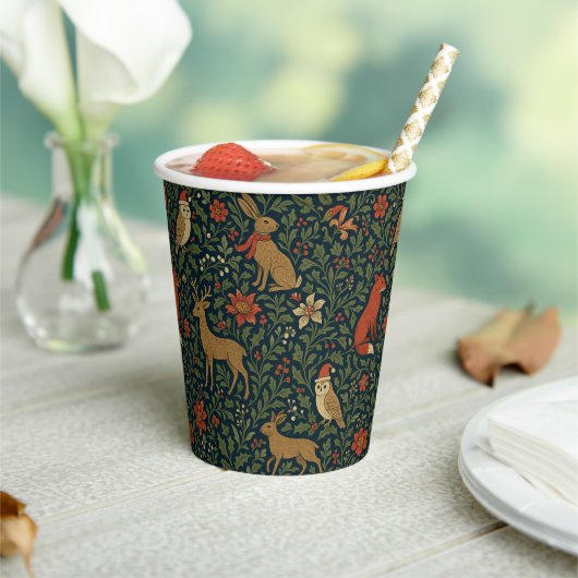 Victorian Christmas Animal & Botanical  紙コップ (インサイチュ)