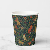 Victorian Christmas Animal & Botanical  紙コップ (裏面)