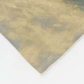 Victorian Christmas Blanket – Kids Playing in Snow フリースブランケット (角)