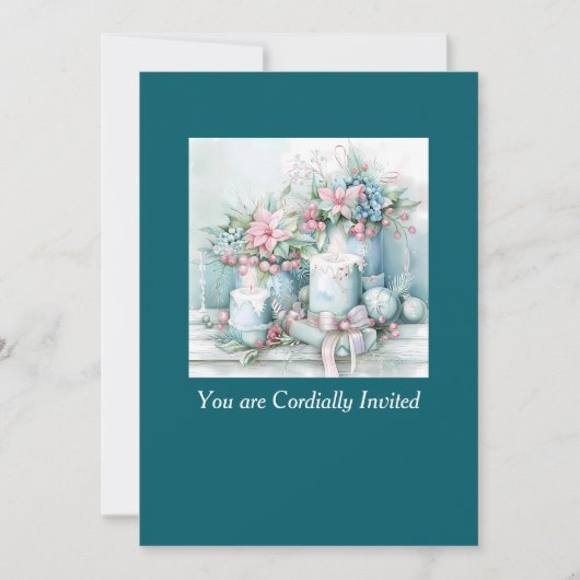 Victorian Christmas Celebration Invitation 招待状 (正面)