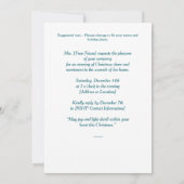 Victorian Christmas Celebration Invitation 招待状 (裏面)