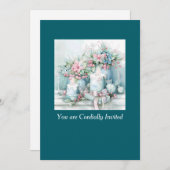 Victorian Christmas Celebration Invitation 招待状 (正面/裏面)