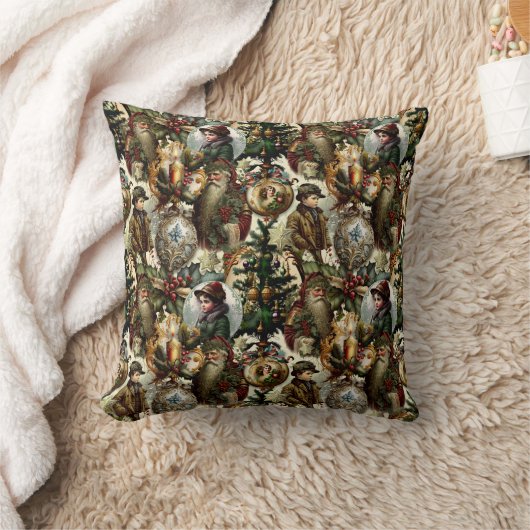 Victorian Christmas Elegance クッション (ブランケット)