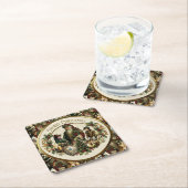 Victorian Christmas Elegance  スクエアペーパーコースター (インサイチュ)