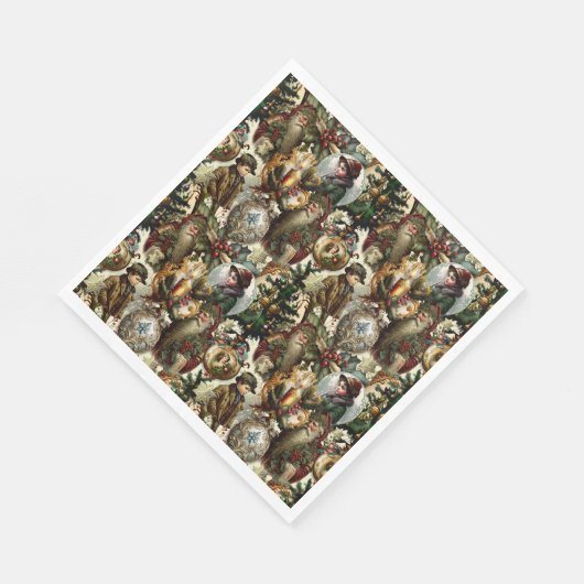 Victorian Christmas Elegance  スタンダードランチョンナプキン (角)