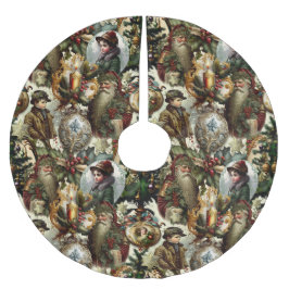 Victorian Christmas Elegance  ブラッシュドポリエステルツリースカート