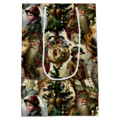 Victorian Christmas Elegance ミディアムペーパーバッグ (裏面)