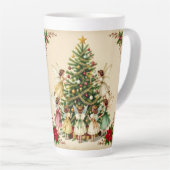 Victorian Christmas Fairy Gathering カフェラテマグ (右アングル)