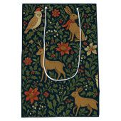 Victorian Christmas Floral  ミディアムペーパーバッグ (裏面)