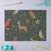 Victorian Christmas Floral  薄葉紙 (クラフト)