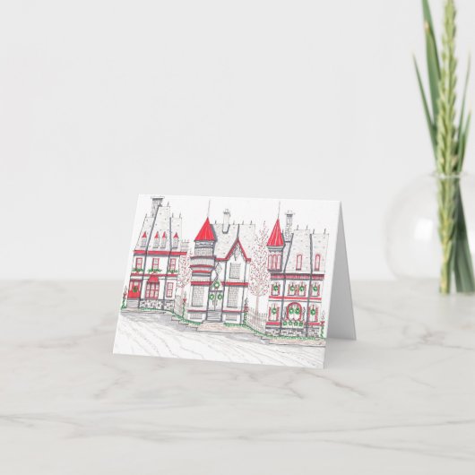 Victorian Christmas Greeting Card サンキューカード (正面)