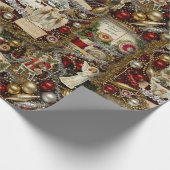 Victorian Christmas Heirloom Holiday ラッピングペーパー (角)