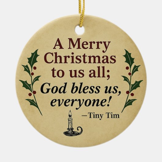 Victorian Christmas Ornament - A Christmas Carol セラミックオーナメント (正面)