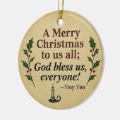 Victorian Christmas Ornament - A Christmas Carol セラミックオーナメント (左)